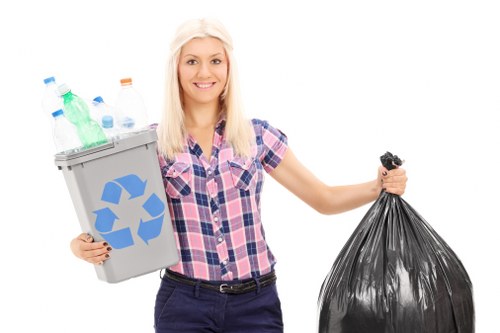 Team handling household rubbish removal