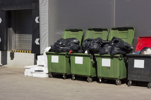 Efficient waste management with enclosed skip in Bow